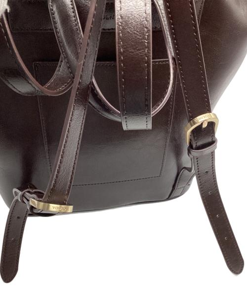 FOLNUA（フォルニュア）FOLNUA (フォルニュア) レザーバックパック ブラウンの古着・服飾アイテム