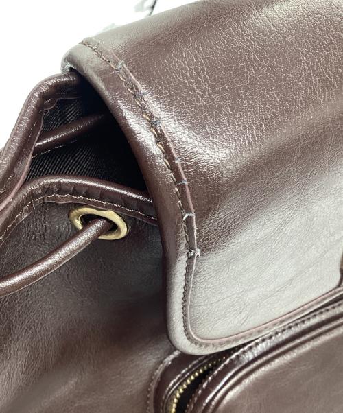 FOLNUA（フォルニュア）FOLNUA (フォルニュア) レザーバックパック ブラウンの古着・服飾アイテム