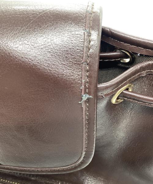 FOLNUA（フォルニュア）FOLNUA (フォルニュア) レザーバックパック ブラウンの古着・服飾アイテム