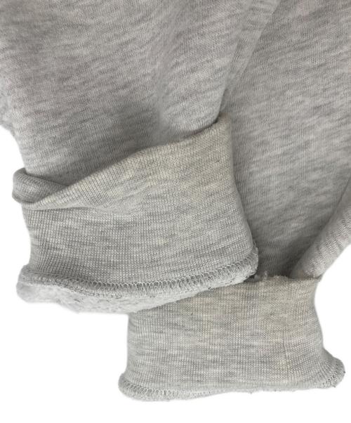 stussy（ステューシー）stussy (ステューシー) ロゴプルオーバーパーカー グレー×ブラウン サイズ:Mの古着・服飾アイテム