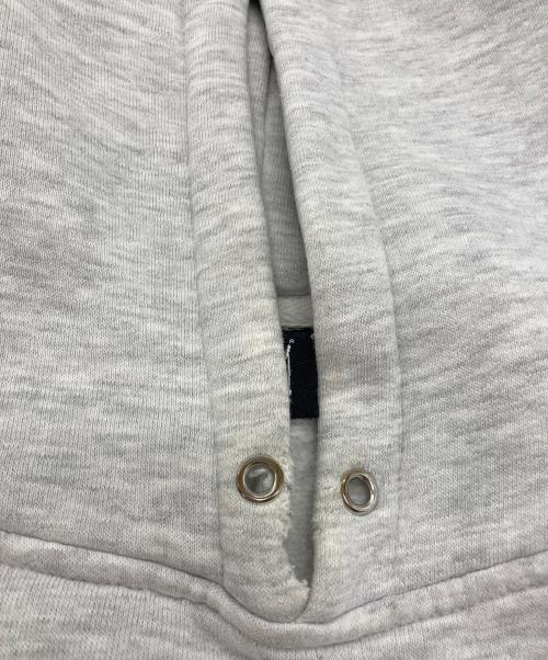 stussy（ステューシー）stussy (ステューシー) ロゴプルオーバーパーカー グレー×ブラウン サイズ:Mの古着・服飾アイテム