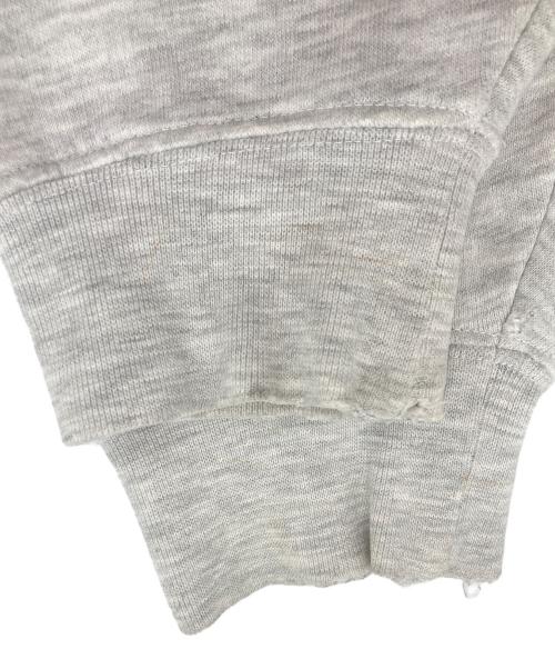 stussy（ステューシー）stussy (ステューシー) ロゴプルオーバーパーカー グレー×ブラウン サイズ:Mの古着・服飾アイテム