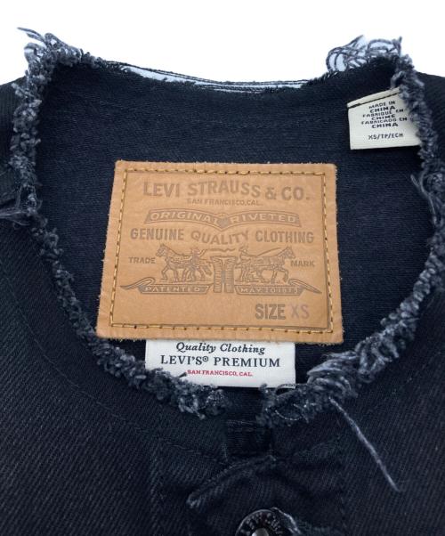 LEVI'S（リーバイス）LEVI'S (リーバイス) Type 1 Trucker Jacket COLLARLESS ブラック サイズ:XSの古着・服飾アイテム