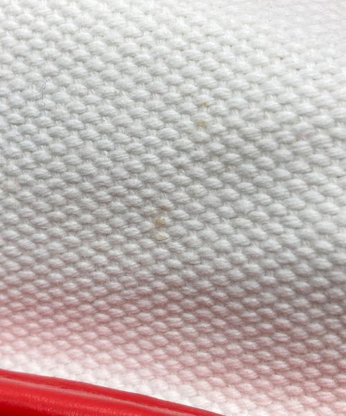 DIESEL（ディーゼル）DIESEL (ディーゼル) キャンバスショルダーバッグ ホワイト×レッドの古着・服飾アイテム