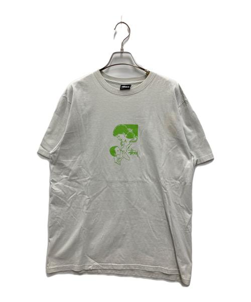 stussy（ステューシー）stussy (ステューシー) NURTURE TEE FOG ホワイト サイズ:Mの古着・服飾アイテム