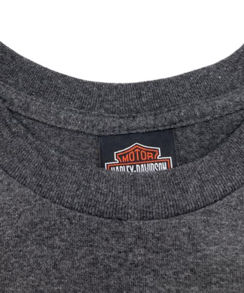 HARLEY-DAVIDSON（ハーレーダビッドソン）HARLEY-DAVIDSON (ハーレーダビッドソン) 【古着】スカルプリントTシャツ グレー サイズ:Mの古着・服飾アイテム