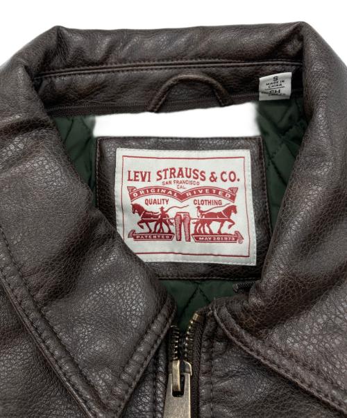 LEVI'S（リーバイス）LEVI'S (リーバイス) 【古着】フェイクレザージャケット ブラウン サイズ:Sの古着・服飾アイテム