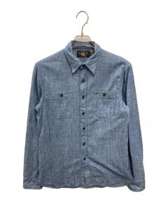 ダブルアールエル　シャツ 中古・古着通販】RRL (ダブルアールエル) シャンブレーシャツ ブルー