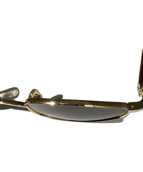 Cartier（カルティエ）Cartier (カルティエ) ウッドテンプル サングラス ブラウン サイズ:53□21の古着・服飾アイテム