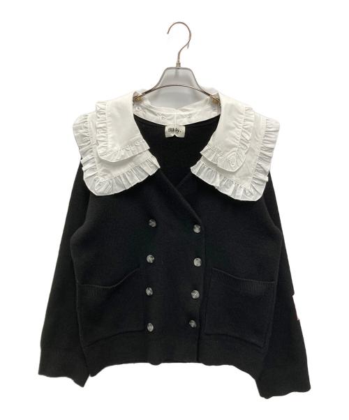 Bibiy.（ビビィ）Bibiy. (ビビィ) ANNABELLE CARDIGAN ブラック サイズ:FREE 未使用品の古着・服飾アイテム