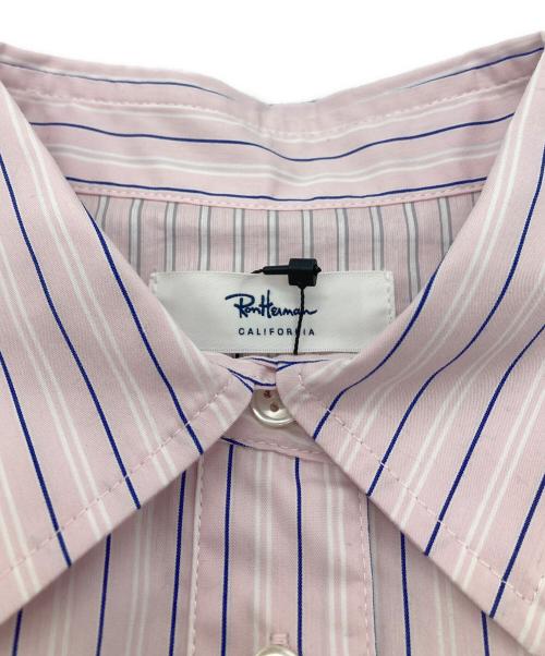 Ron Herman（ロンハーマン）Ron Herman (ロンハーマン) レイヤード ストライプ シャツ ピンク×ネイビー サイズ:XS 未使用品の古着・服飾アイテム