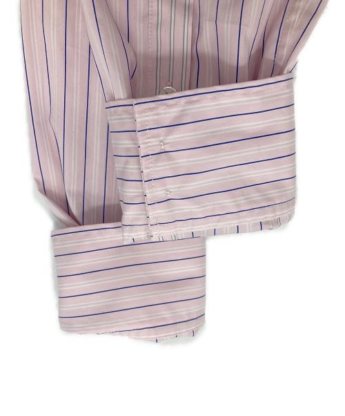 Ron Herman（ロンハーマン）Ron Herman (ロンハーマン) レイヤード ストライプ シャツ ピンク×ネイビー サイズ:XS 未使用品の古着・服飾アイテム