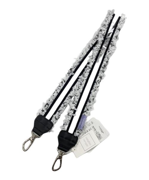 setsuko sagittaire（セツコセジテール）setsuko sagittaire (セツコセジテール) PVC ストラップ ホワイト×ブラックの古着・服飾アイテム