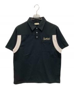 中古・古着通販】wide dad (ワイド ダット) 長袖ポロシャツ ブラック