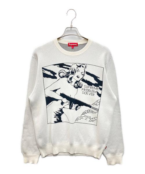 SUPREME（シュプリーム）SUPREME (シュプリーム) NIAGARA SWEATER ホワイト サイズ:Lの古着・服飾アイテム