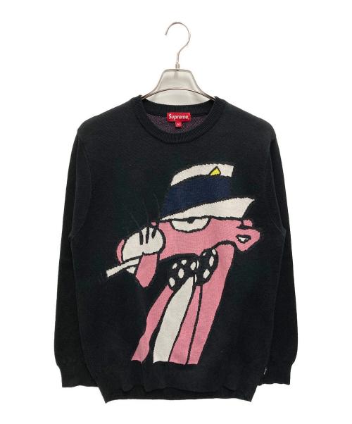 SUPREME（シュプリーム）Supreme (シュプリーム) PINK PANTHER SWEATER ブラック サイズ:Mの古着・服飾アイテム