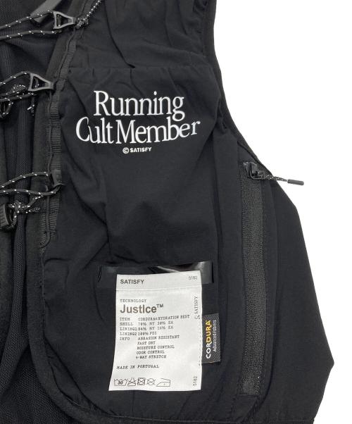 SATISFY  running cult member（サティスファイ・ランニング・カルト・メンバー）SATISFY  running cult member (サティスファイ・ランニング・カルト・メンバー) ランニングベスト ブラック サイズ:SMの古着・服飾アイテム