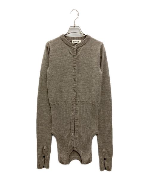 POOLDE（プールデ）POOLDE (プールデ) VersaLayer Cardigan ブラウン サイズ:FREEの古着・服飾アイテム