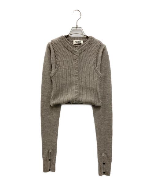 POOLDE（プールデ）POOLDE (プールデ) VersaLayer Cardigan ブラウン サイズ:FREEの古着・服飾アイテム