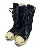KAMIYAカミヤ）の古着「Aged Sole Long Sneaker」｜ブラック
