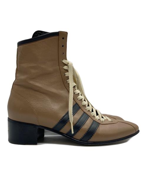 GUCCI（グッチ）GUCCI (グッチ) adidas (アディダス) レースアップブーツ ブラウン サイズ:6の古着・服飾アイテム