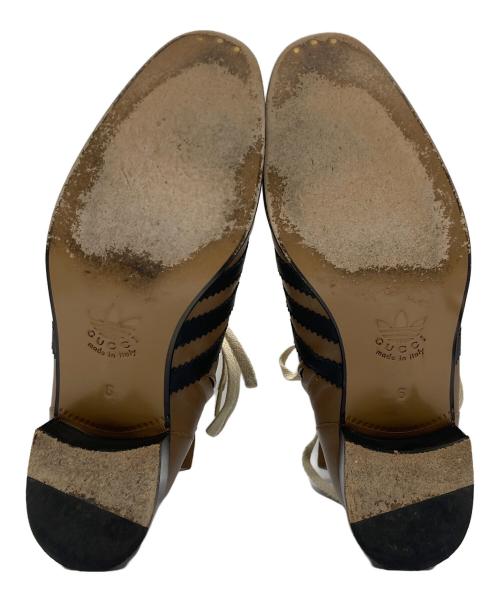 GUCCI（グッチ）GUCCI (グッチ) adidas (アディダス) レースアップブーツ ブラウン サイズ:6の古着・服飾アイテム