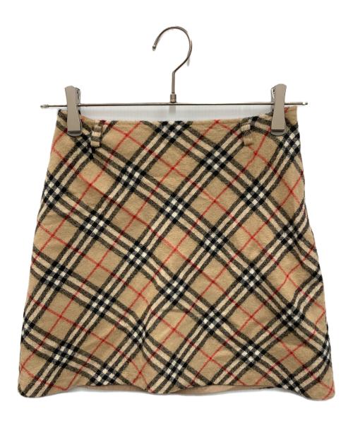 BURBERRY BLUE LABEL（バーバリー ブルー レーベル）BURBERRY BLUE LABEL (バーバリー ブルー レーベル) ノヴァチェックミニスカート ベージュ サイズ:SIZE 38の古着・服飾アイテム
