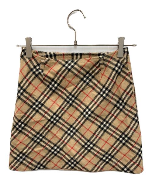 BURBERRY BLUE LABEL（バーバリー ブルー レーベル）BURBERRY BLUE LABEL (バーバリー ブルー レーベル) ノヴァチェックミニスカート ベージュ サイズ:SIZE 38の古着・服飾アイテム