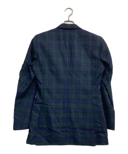 Bottoli（ボットーリ）Bottoli (ボットーリ) チェックテーラードジャケット グリーン×ネイビー サイズ:-の古着・服飾アイテム