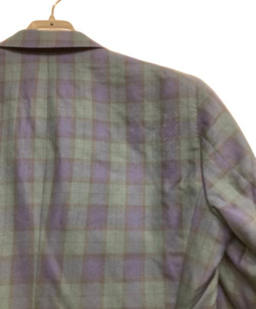 Bottoli（ボットーリ）Bottoli (ボットーリ) チェックテーラードジャケット グリーン×ネイビー サイズ:-の古着・服飾アイテム