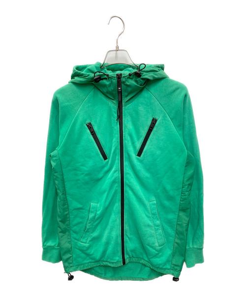 DIESEL（ディーゼル）DIESEL (ディーゼル) 切替ジップパーカー グリーン サイズ:XSの古着・服飾アイテム