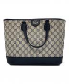 GUCCIグッチ）の古着「オフィディアスモールトートバッグ」｜グレー×ネイビー