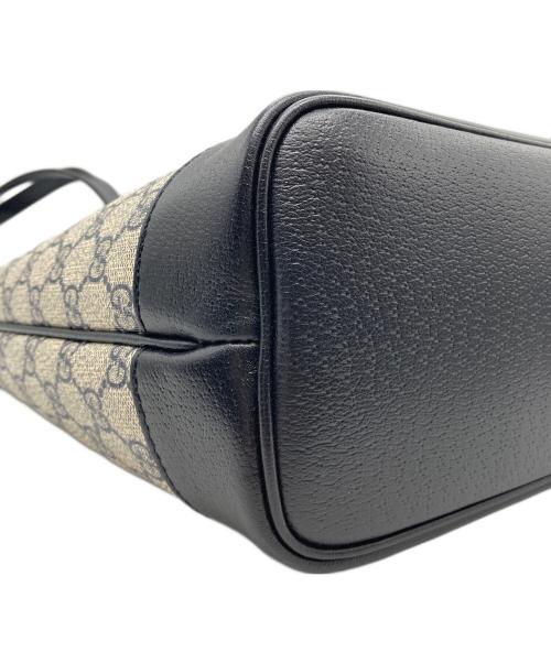 GUCCI（グッチ）GUCCI (グッチ) オフィディアスモールトートバッグ グレー×ネイビーの古着・服飾アイテム