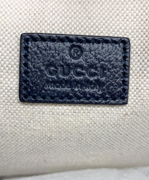 GUCCI（グッチ）GUCCI (グッチ) オフィディアスモールトートバッグ グレー×ネイビーの古着・服飾アイテム