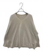 IENAイエナ）の古着「Fineニュージーウール ニュアンス Vプルオーバー」｜ベージュ