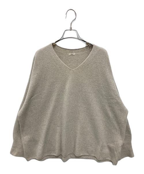 IENA（イエナ）IENA (イエナ) Fineニュージーウール ニュアンス Vプルオーバー ベージュ サイズ:FREEの古着・服飾アイテム