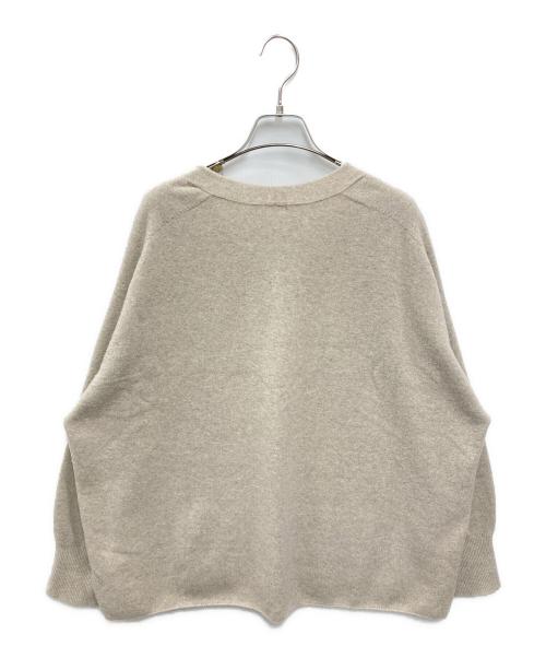 IENA（イエナ）IENA (イエナ) Fineニュージーウール ニュアンス Vプルオーバー ベージュ サイズ:FREEの古着・服飾アイテム