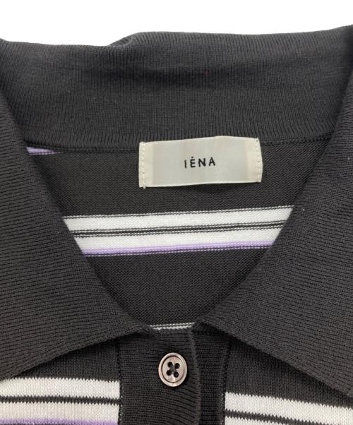IENA（イエナ）IENA (イエナ) 襟付きボーダーニット グレー サイズ:FREEの古着・服飾アイテム