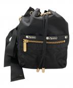 LeSportsac×LANVIN en Bleuレスポートサック×ランバンオンブルー）の古着「巾着ショルダーバッグ」｜ブラック