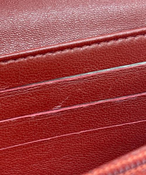 CHANEL（シャネル）CHANEL (シャネル) ココマークレザー長財布 レッドの古着・服飾アイテム