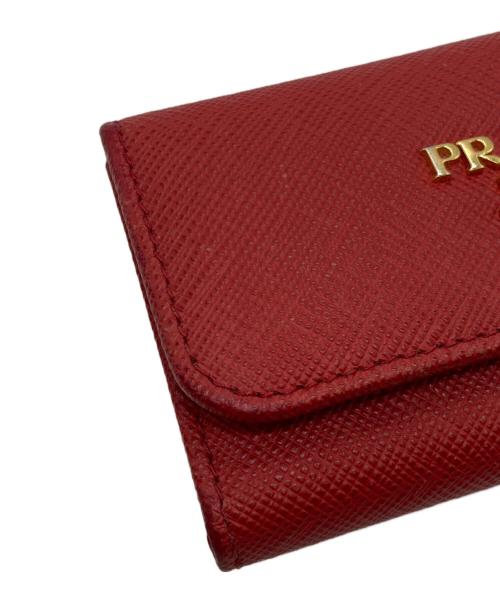 PRADA（プラダ）PRADA (プラダ) サフィアーモ6連キーケース レッドの古着・服飾アイテム