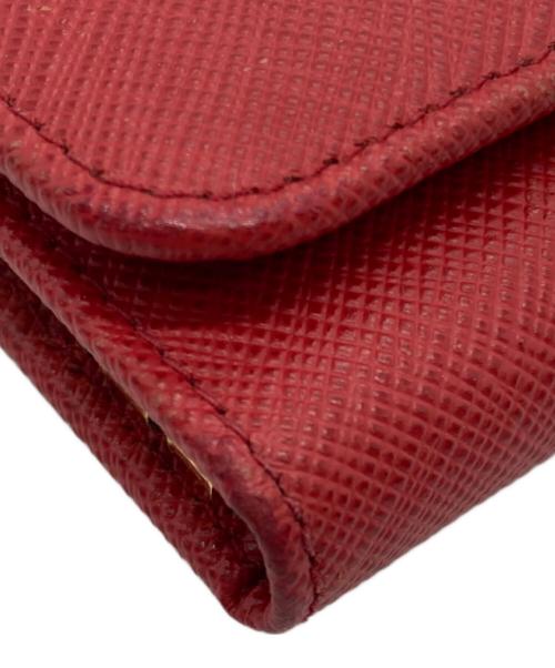 PRADA（プラダ）PRADA (プラダ) サフィアーモ6連キーケース レッドの古着・服飾アイテム