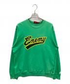 SUPREME×PUBLIC ENEMYシュプリーム×パブリック エネミー）の古着「クルーネックスウェット」｜グリーン