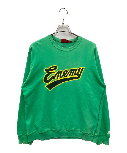 SUPREME（シュプリーム）SUPREME (シュプリーム) PUBLIC ENEMY (パブリック エネミー) クルーネックスウェット グリーン サイズ:XLの古着・服飾アイテム