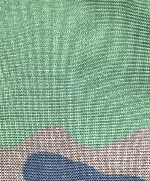 Herve Chapelier（エルベシャプリエ）Herve Chapelier (エルベシャプリエ) 725W カモ柄舟型トートバッグ グリーン×ブラウンの古着・服飾アイテム