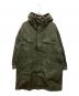 sage de cret（サージュデクレ）の古着「COパラフィンミリタリーフーデッドコート」｜カーキ
