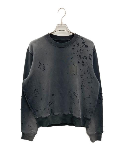 AMIRI（アミリ）AMIRI (アミリ) 24AW MA CORE LOGO DHOTGUN CREWNECK ブラック サイズ:S 未使用品の古着・服飾アイテム