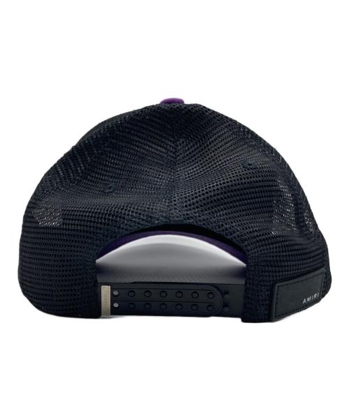 Ameri（アメリ）AMERI (アメリ) メッシュキャップ ブラック×パープル サイズ:56cm~62cmの古着・服飾アイテム