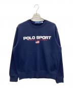POLO SPORTポロスポーツ）の古着「クルーネックロゴスウェット」｜ネイビー