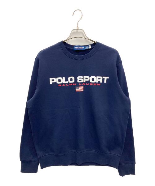 POLO SPORT（ポロスポーツ）POLO SPORT (ポロスポーツ) クルーネックロゴスウェット ネイビー サイズ:Lの古着・服飾アイテム